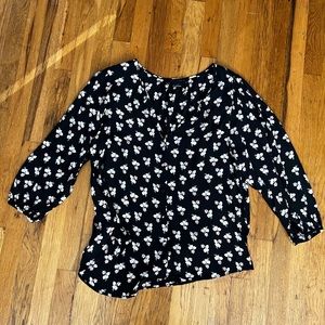 Sanctuary Black Floral Top